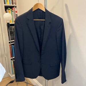 LANVIN navy jacket sz 46 EU (36 US or small) Authentic